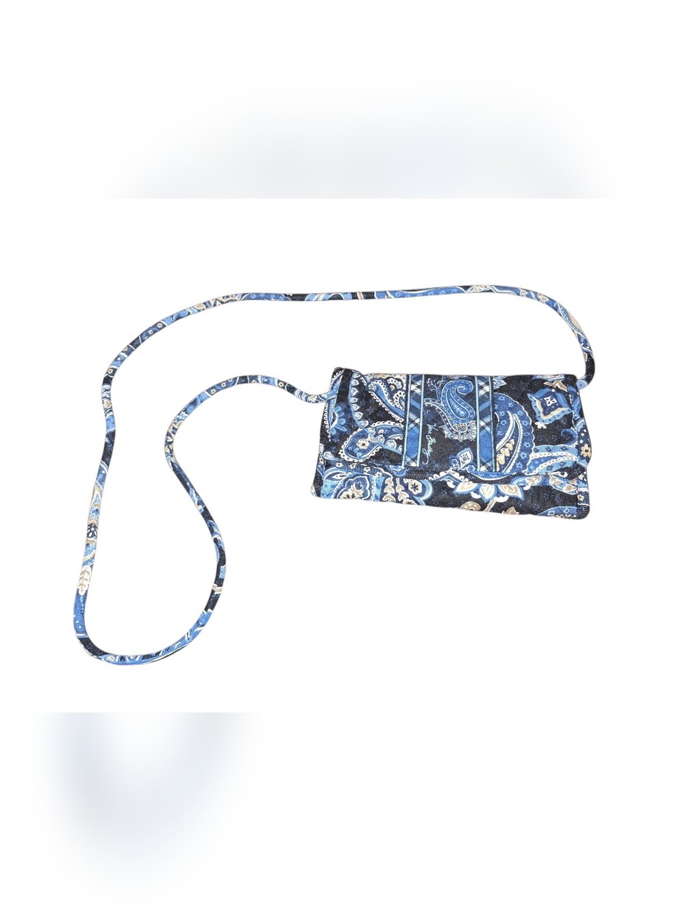 Blue Paisley Crossbody Bag - Woman's Quilted Evening Bag